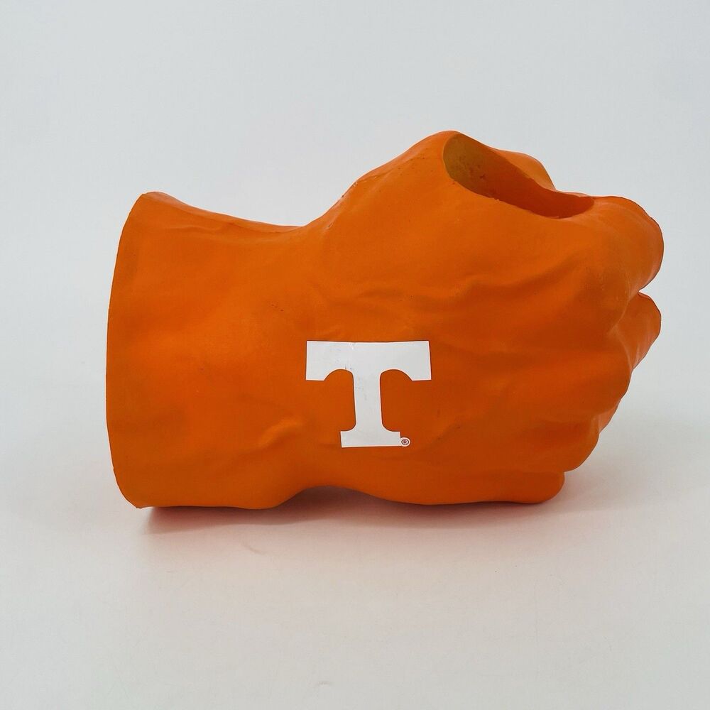 University Of Tennessee Vols Orange Power T 3D Fan Fist Can Cooler Koozie Holder